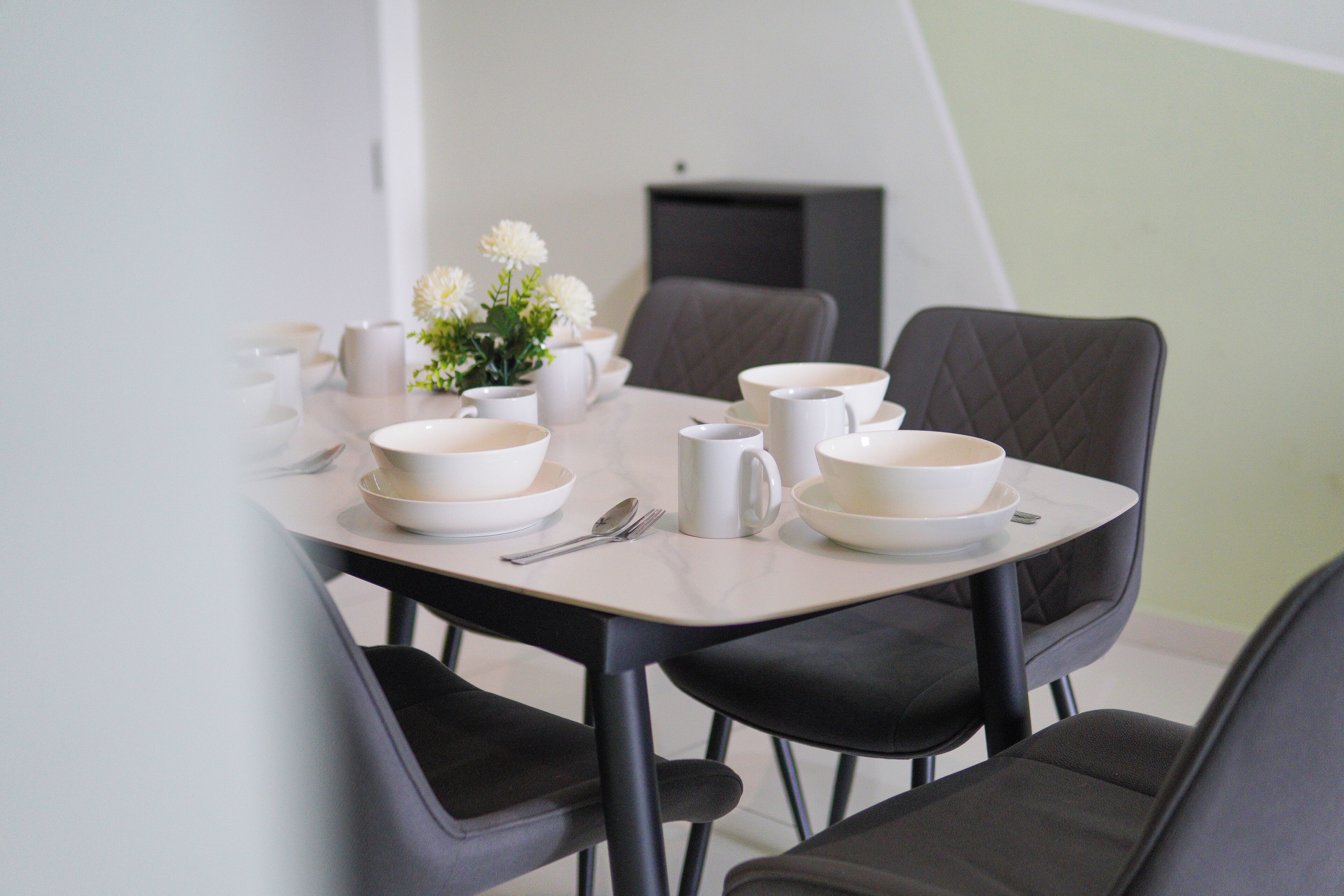 Spiseområde på rommet