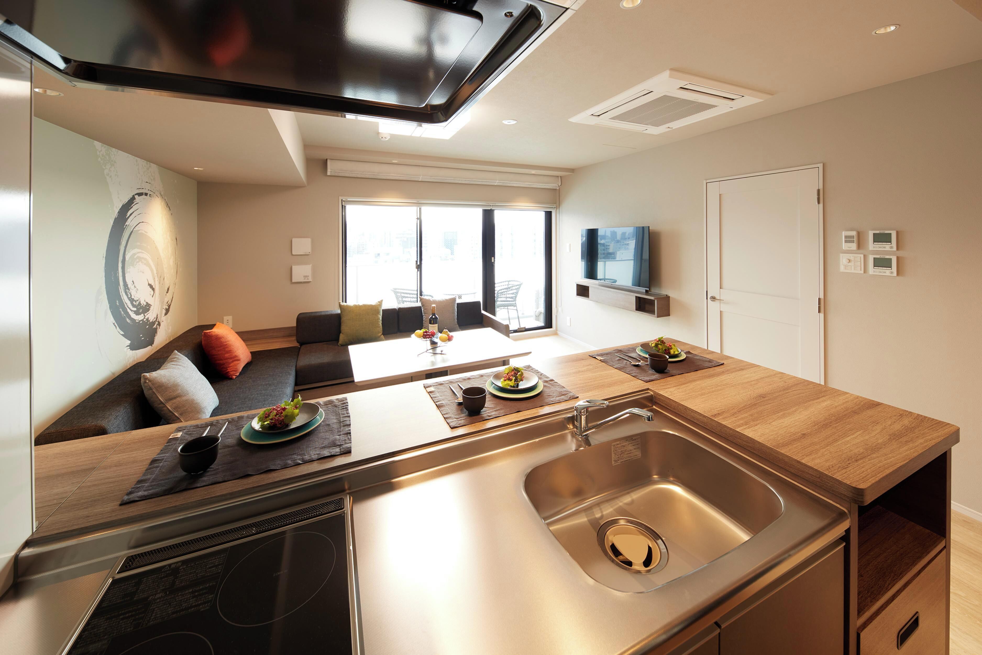 Suite Studio, non-fumeur, balcon (1 Bedroom, Japanese) | Cuisine privée