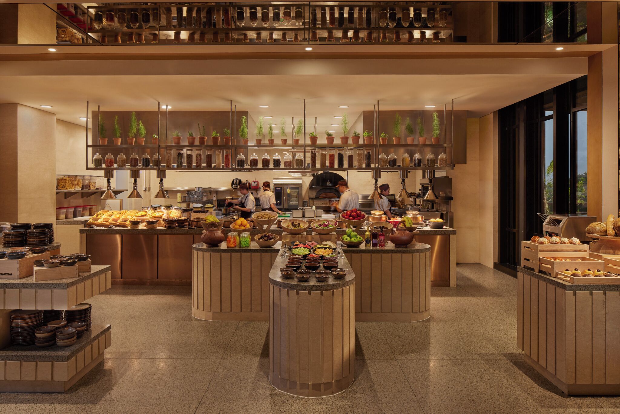 Free daily buffet breakfast