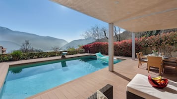 Family Villa, Multiple Bedrooms, 2 Bathrooms, Mountainside (Villa Dolce Vita With Private Pool) | Pool | Seasonal outdoor pool
