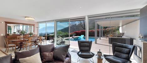 Family Villa, Multiple Bedrooms, 2 Bathrooms, Mountainside (Villa Dolce Vita With Private Pool) | Living area | 21-inch flat-screen TV with cable channels, TV, table tennis