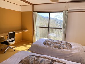 Twin Room | Free WiFi, bed sheets - kobe city shizennoie - Hostel (Kobe)