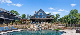 Waterslide, Pool & Theater, Sleeps 21 | Gray Fox Lodge by AvantStay