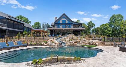 Waterslide, Pool & Theater, Sleeps 21 | Gray Fox Lodge by AvantStay