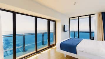 1 habitación, ropa de cama de alta calidad, cubrecamas y minibar