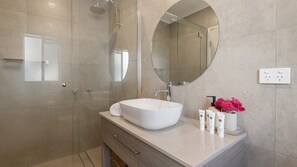 Shower, hair dryer