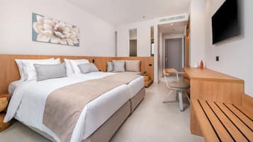 In-room safe, desk, blackout curtains, soundproofing