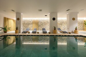 Indoor pool, seasonal outdoor pool, pool loungers, lifeguards on site - Paralos Kyma Dunes Adult Only (Kos)