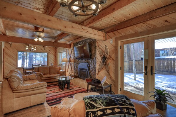 TV connectée, cheminée