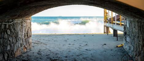 Tæt på stranden, liggestole