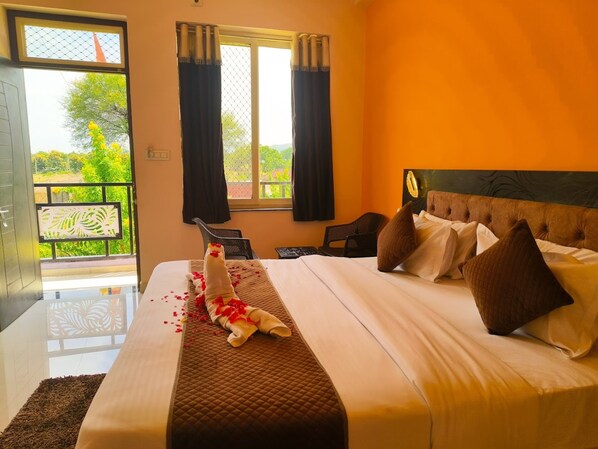 Deluxe Double Room | View from room - Darshan Villa (Udaipur)