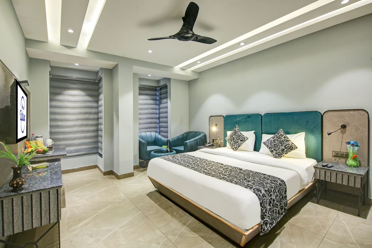 Phòng có thiết kế đặc trưng, 1 giường cỡ king, quang cảnh thành phố | 1 phòng ngủ, bộ đồ giường cao cấp
