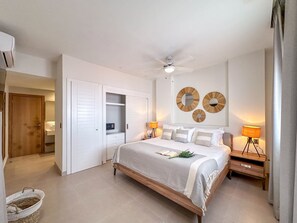 2 bedrooms, iron/ironing board, travel crib, WiFi