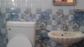 Shower, rainfall showerhead, soap