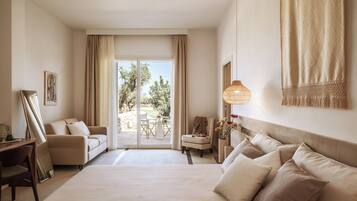 Suite ejecutiva | 1 habitación, ropa de cama de alta calidad y camas con efecto memoria