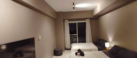 1 室のベッドルーム、アイロン / アイロン台、WiFi、ベッドシーツ