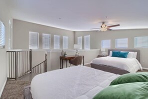 5 bedrooms, desk, iron/ironing board, WiFi