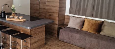 Deluxe Mobile Home | Living area | Flat-screen TV, toys