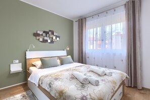 2 camere, ferro/asse da stiro, culla da viaggio, Wi-Fi gratuito