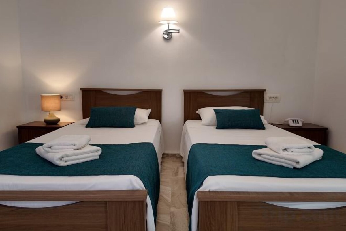 Iron/ironing board (on request), WiFi (free), bed sheets