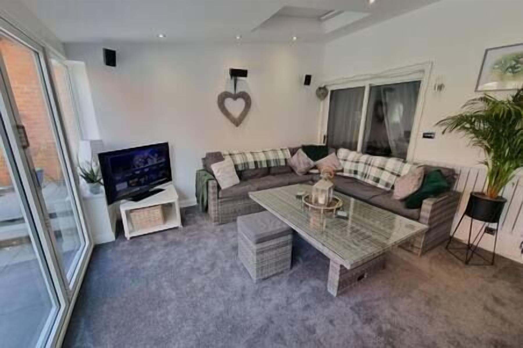 TV, DVD player, stereo