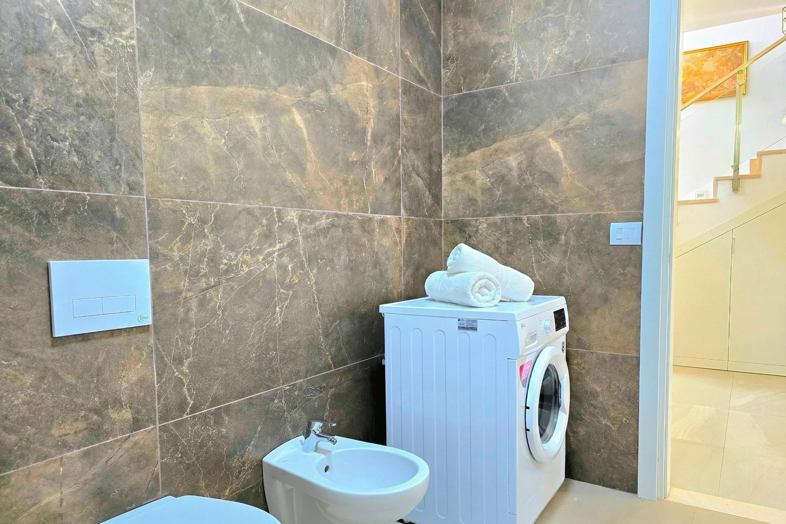 Family Villa, Multiple Bedrooms, 2 Bathrooms (Lalzit Bay Dream Villa) | Bathroom | Shower, hair dryer, bidet, towels