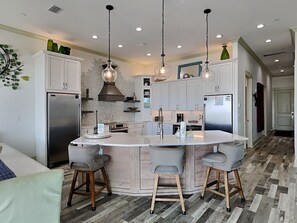 Fridge, microwave, oven, stovetop - Resting Beach Face - Waterfront Location + Private Pool! (Panama City Beach)