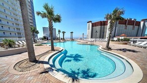 Pool - "Ocean Paradise" #1425-Sleeps 7-Ocean Views (Panama City Beach)
