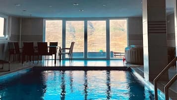 Indoor pool, a heated pool