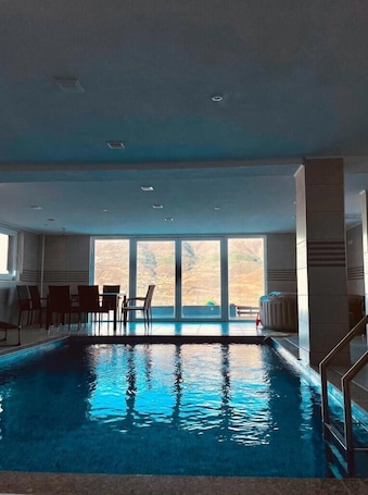 Indoor pool, a heated pool