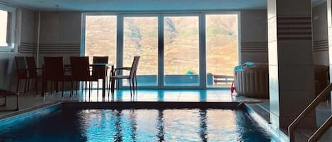 Indoor pool, a heated pool