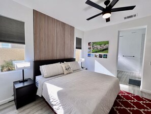 2 bedrooms, desk, iron/ironing board, free WiFi