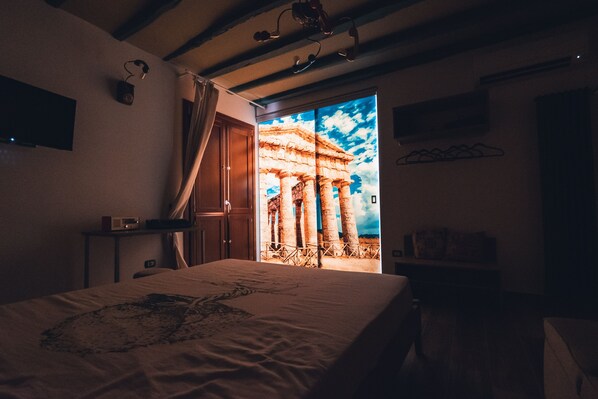 Dreibettzimmer | Italienische Bettbezüge von Frette, hochwertige Bettwaren