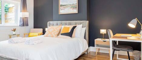 2 bedrooms, iron/ironing board, travel cot, WiFi