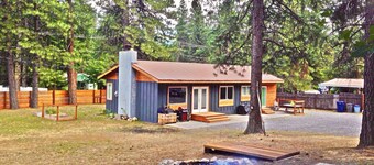 Cozy home on private acreage,
 with a short walk to downtown Leavenworth.