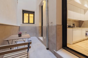 Apartemen Deluks, pemandangan kota | Teras/patio
