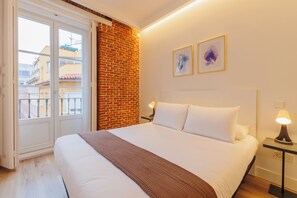 갤러리 아파트, 시내 전망 | 고급 침구, 다리미/다리미판, 무료 WiFi, 침대 시트