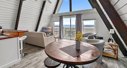 Dune-Top A-Frame with Loft, Oceanfront Property