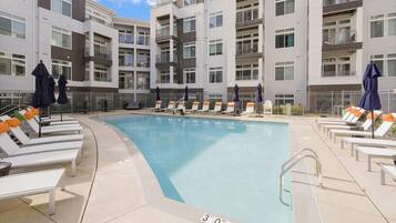 A heated pool