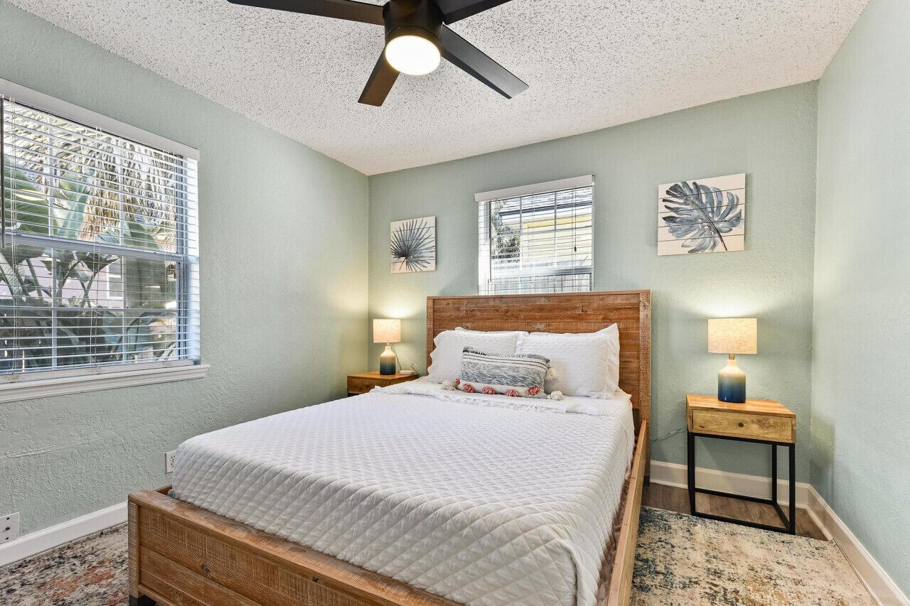 2 bedrooms, iron/ironing board, travel crib, WiFi
