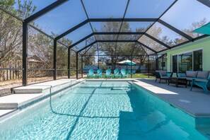 Pool - Coastal Oasis on Anastasia Island with Heated Pool and Hot Tub (St. Augustine)