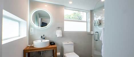 Shower, hair dryer