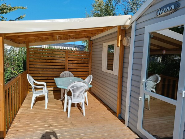 Outdoor dining - Mobile_home 6 Personnes (TROGUES)