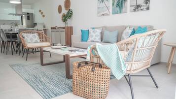 Premium Apartment, 2 Bedrooms | Living room