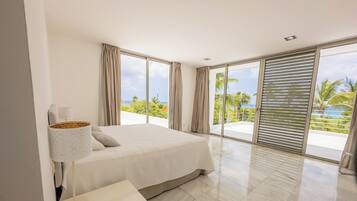 Panoramic Villa, 4 Bedrooms, Private Pool, Partial Sea View | 3 bedrooms, premium bedding, pillow-top beds, individually decorated