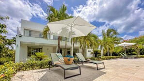 파노라믹 빌라, 침실 4개, 전용 수영장, 부분 바다 전망 | 테라스/파티오