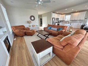 TV, fireplace, DVD player