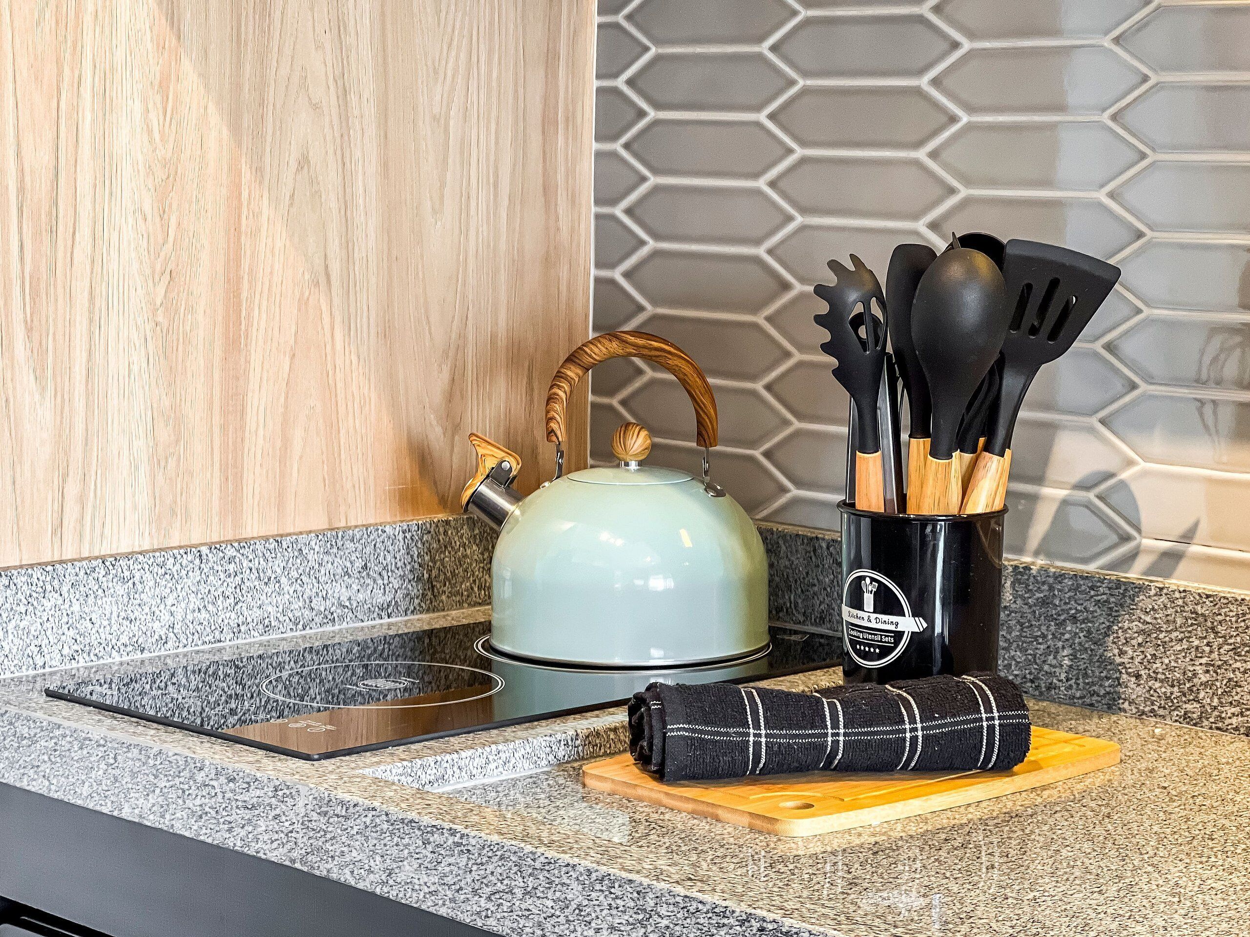 Double Room | Private kitchen | Espresso maker, full-size fridge, microwave, stovetop