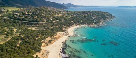 Tæt på stranden, badehåndklæder