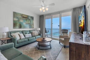 Apartment, Multiple Beds (Summerwind Center 1304) | Living area | Flat-screen TV
